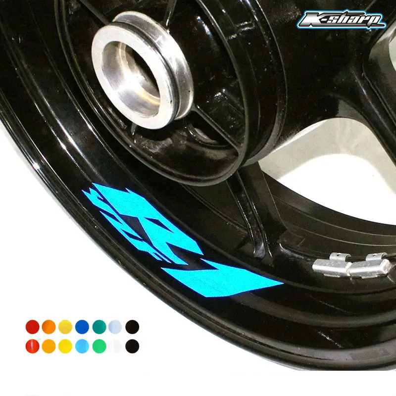 

8 X CUSTOM INNER RIM DECALS WHEEL Reflective STICKERS STRIPES FIT YAMAHA YZF R1