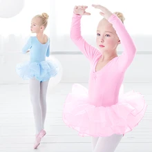 Балетное платье-пачка для девочек лирическое танцевальное трико из органзы, 3 слоя тюля, балетное представление, юбка Детская Одежда для танцев