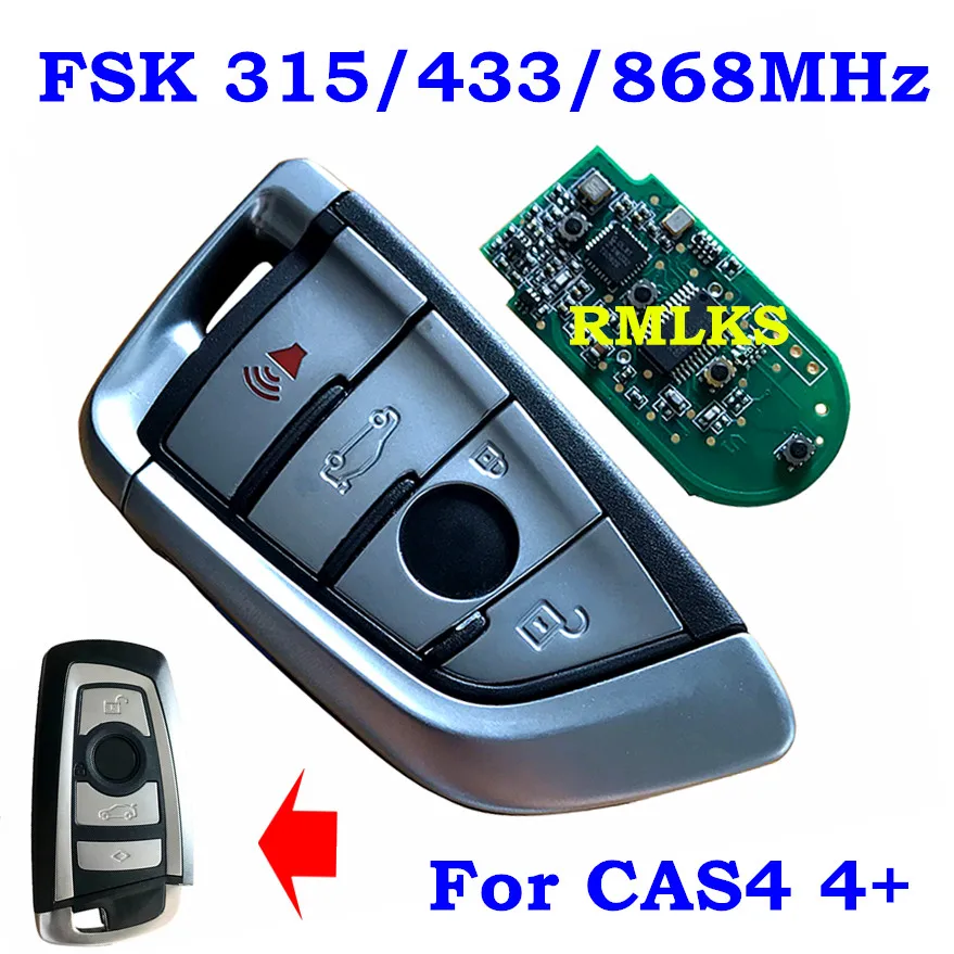 Smart 4 Buttons 315mhz 433mhz 868mhz Remote Key Keyless