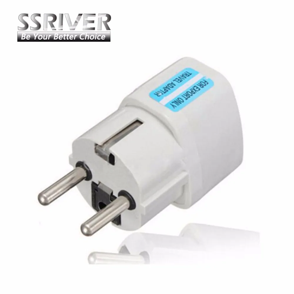 

SSRIVER 20PCS/Lot Universal AU UK US to Big EU Euro AC Travel Power Plug Charger Adapter Converter
