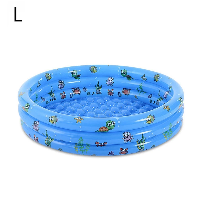 Детский внешний/крытый бассейн надувной круглый детский плавательный бассейн мультфильм детские шарики для игры, бассейн игрушки Размеры-XL - Цвет: Blue L