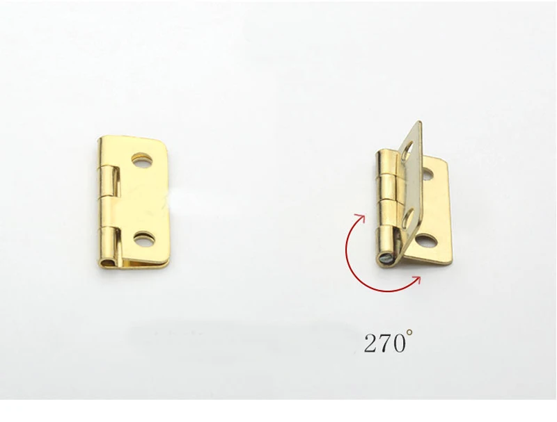 Небольшой деревянный ящик ларец петли плоские открытые Мини Миниатюрный шарнир 20 штук