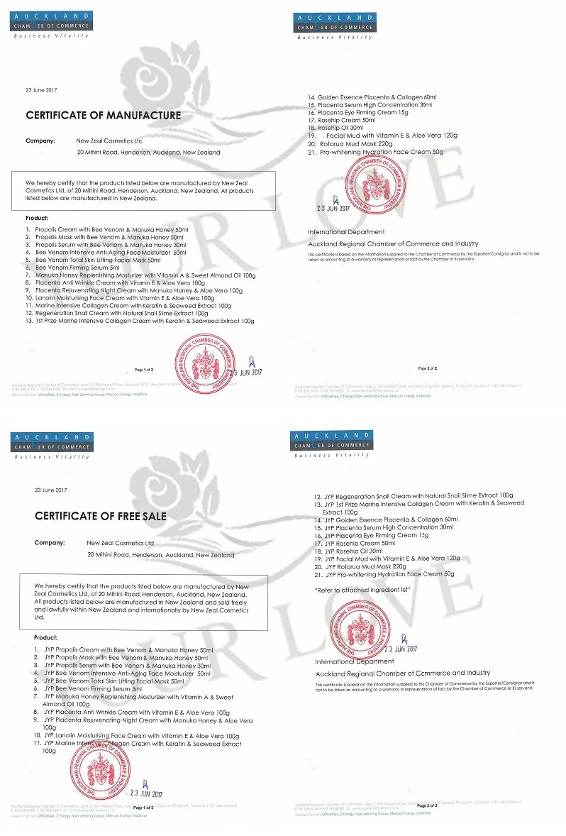 Creme de Reposição Hidratante para a Pele Newzealand Original Manukau Mel Hidratante Nutritivo Rejuvenescimento Creme Seca 2 Pcs Jyp 12 Bronzeadores artificiais