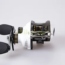 Free Shipping 11 BB Right Hand Baitcasting Fishing Reel Bait Casting Baitcast Cast Reels White