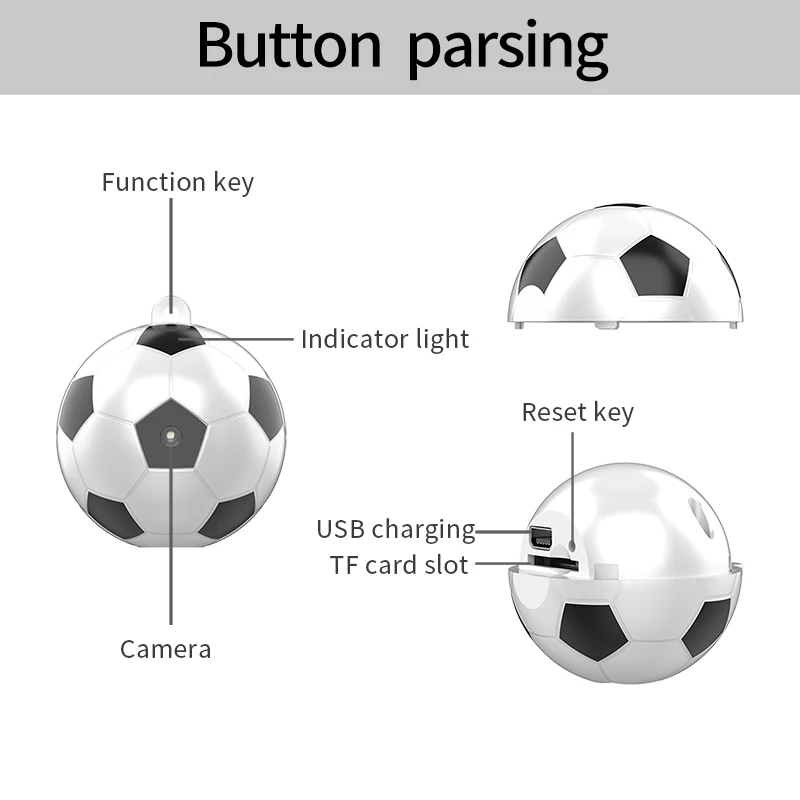 Smart HD Футбол Мини-камера ночного видения экшн мини-камера DV видео диктофон микро видеокамера Поддержка Скрытая TF карта