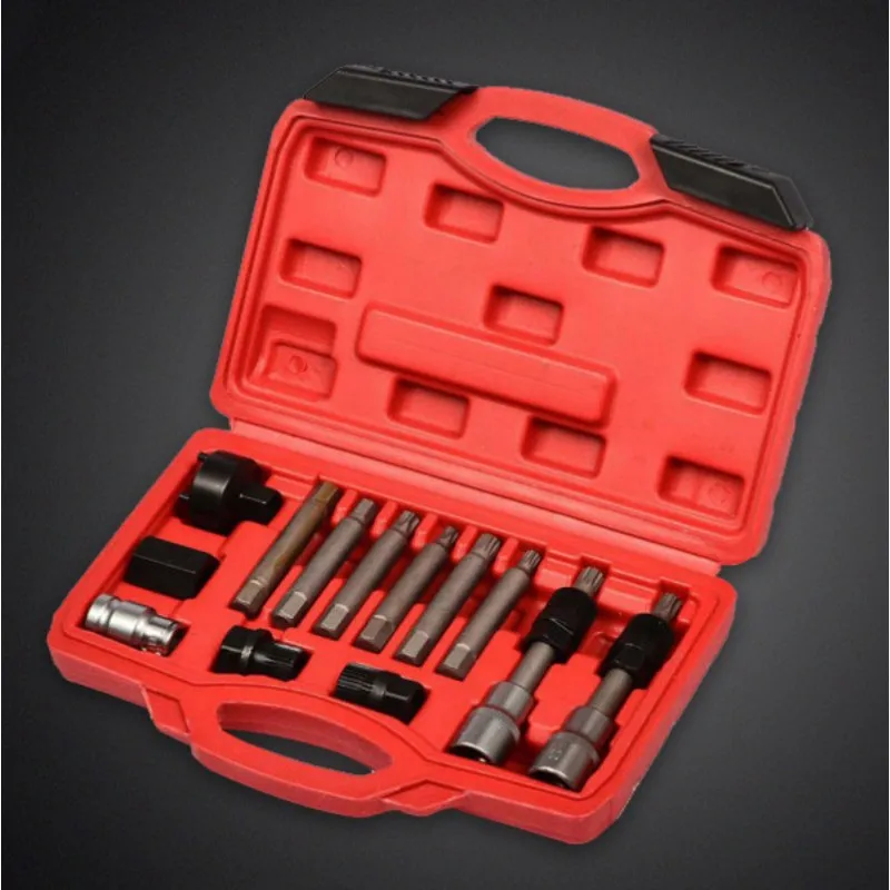 

13pcs Alternator Freewheel Pulley Puller Removal Tools Timing tool Auto repair combination hardware tools