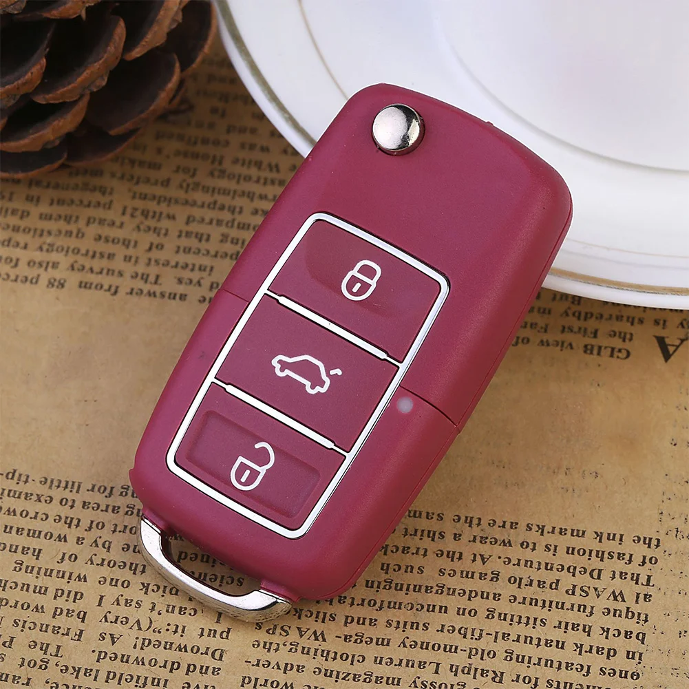 

Car Key Shell Durable Replacement Safe Protective Waterproof Hollow Tool Foldable Decorative Case Stash Compartment Container