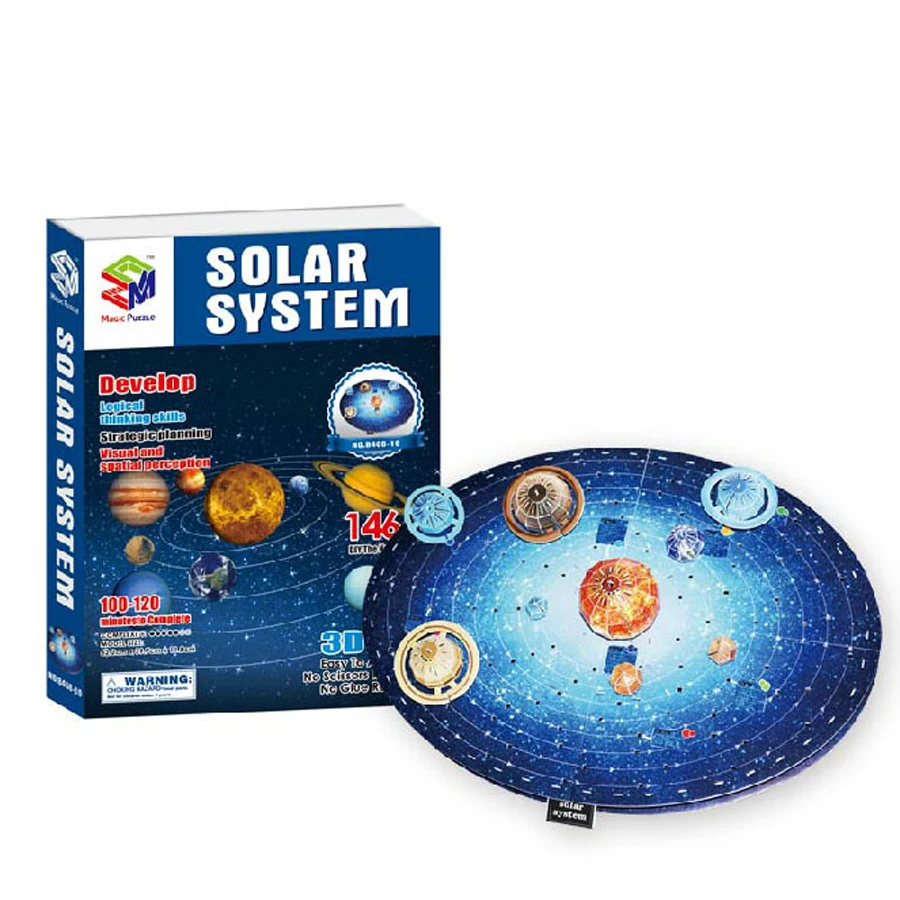 Планеты, солнечная система, модель, бумага, 3D головоломка, игрушки для детей, астрономия, обучение, Ранние Обучающие пазлы, игрушки для детей, наука