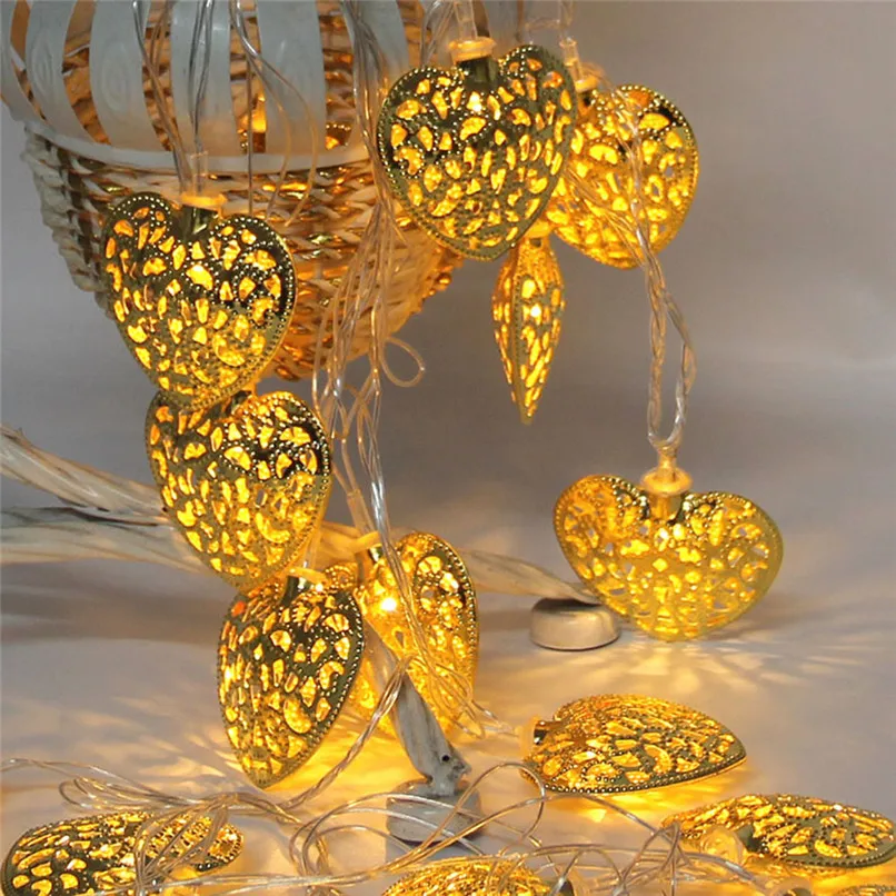 

10 LED Heart Shape Solar Fairy String Light Waterproof Solar Powered Outdoor Light Garden Lamp Christmas Decorations H1TY0