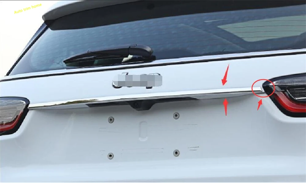 Stainless Rear Tailgate Door Trunk Lid Cover Trim For 2015-2017 Jeep Renegade