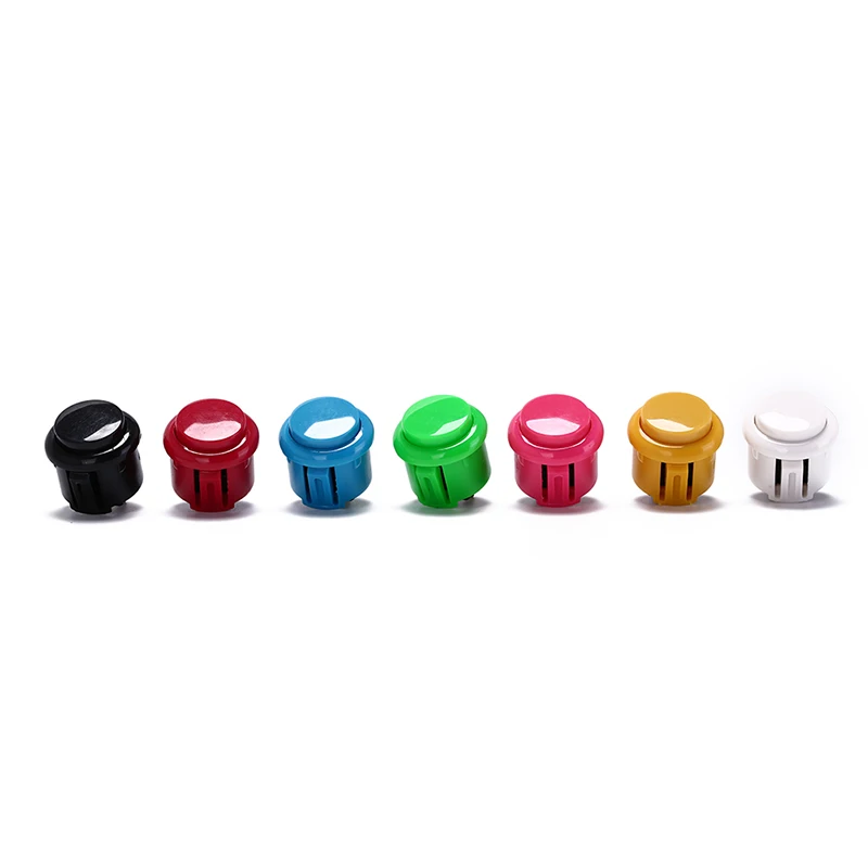 

10pcs Built-in Small Micro Switch For DIY Arcade Controller Jamma Mame 24mm Factory Price Arcade Button Round Push Button