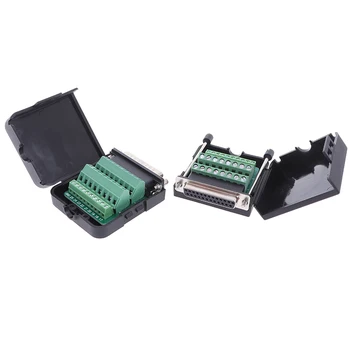 

1pc Practical DB25 D-Sub 25Pin Male Connector Terminals Module Screw Cable Plug Cover Solderless Connectors