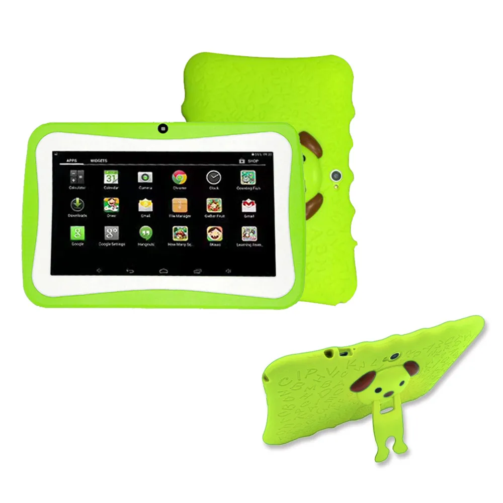 

7inch Quad Core HD Tablet for Kids Android 4.4 KitKat Dual Camera WiFi Bluetooth Protective Shell/Skin Simple And Fashion R0415