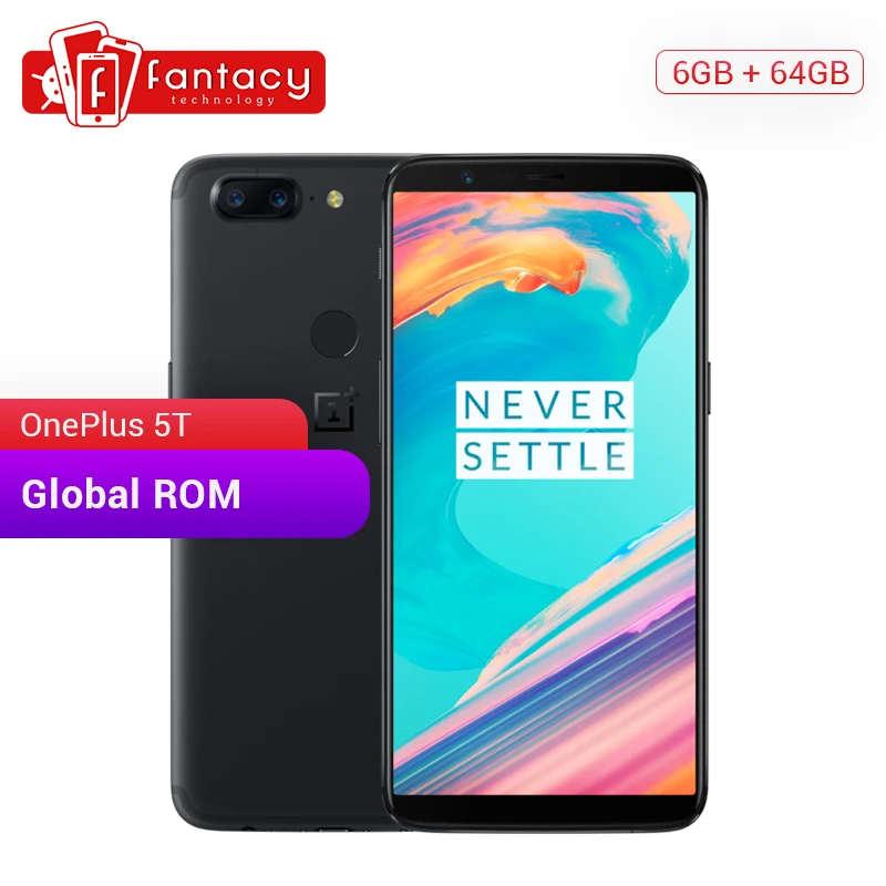 Смартфон OnePlus 5T телефон 6 Гб/8 Гб ОЗУ 64 Гб/128 ПЗУ восьмиядерный процессор Snapdragon 835