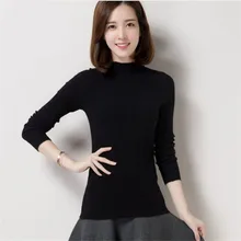 Высокое качество вязаный свитер Для женщин Размеры пуловер О-образным вырезом шерстяной джемпер винт Нитки Узкий покрой длинный рукав, теплая верхняя одежда