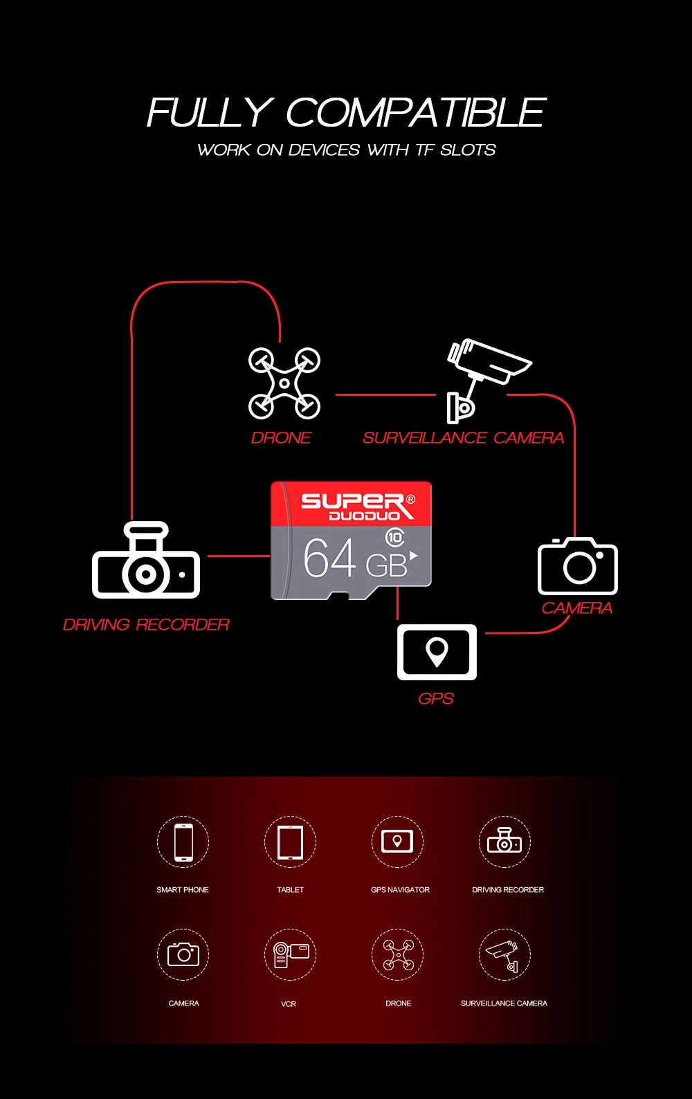 Карта памяти Micro SD, реальная емкость, 8 ГБ/16 ГБ/32 ГБ/64 Гб/128 ГБ ...