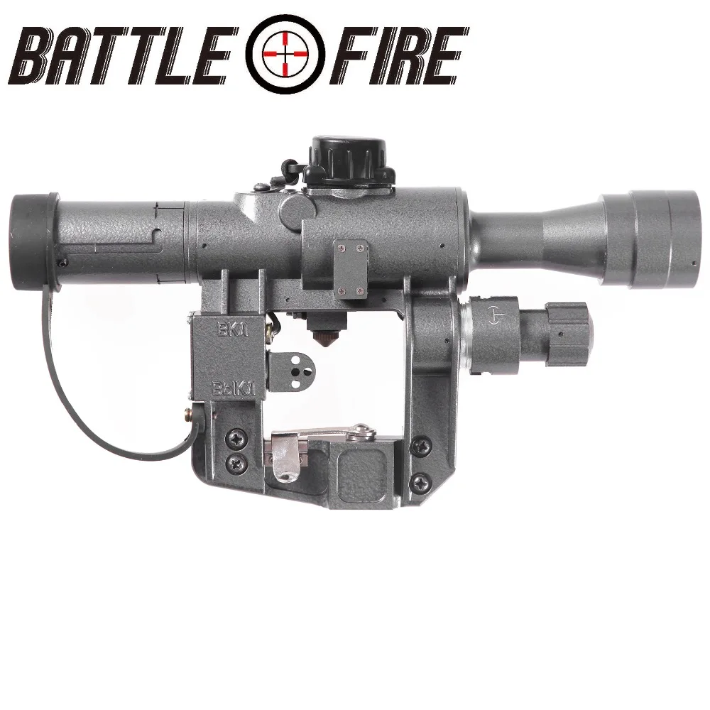 4x24-1 Military Standard Riflescope with Sad 4X24-1Red Illuminated Reticle Rifle Scope 