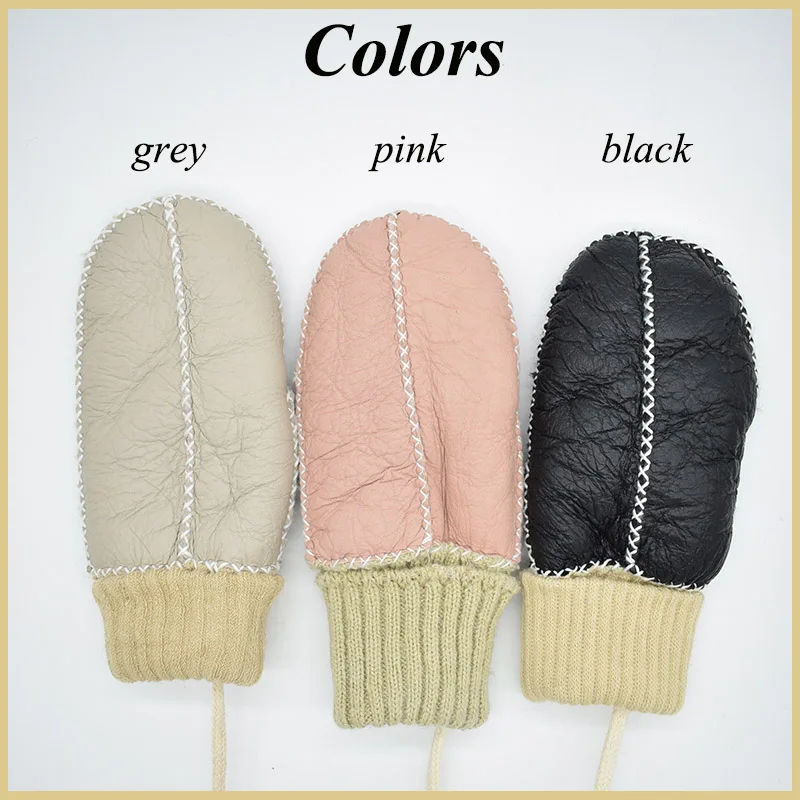 child sheepskin gloves colors
