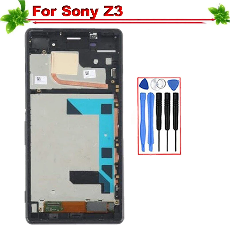 

5.2' Repalacement for Sony Xperia Z3 LCD Display With Frame Touch Screen Digitizer Assembly for Sony Z3 lcd display D6633 D6603