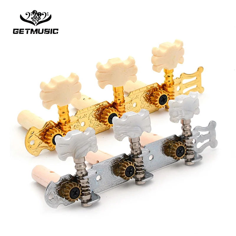 

1R1L Chrome Classical Guitar Tuning Peg Machine Head Tuner