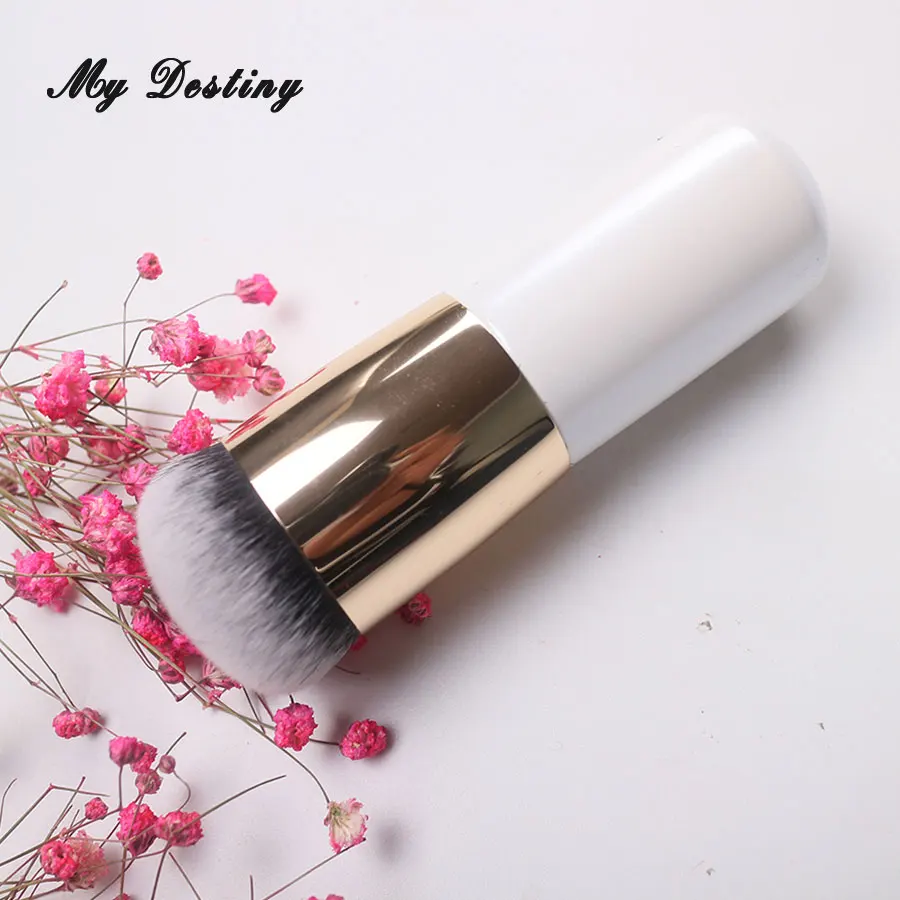 MY DESTINY White Rainbow Kabuki Foundation Brush Make Up Makeup Brushes