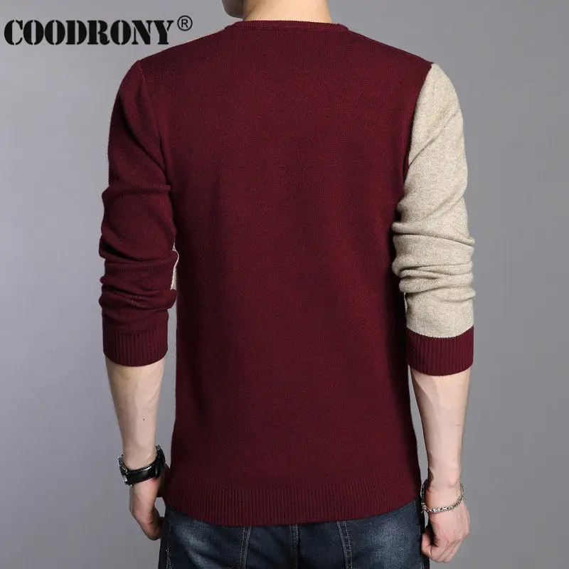 Buy COODRONY 2019 Winter New Arrivals Thick Warm Sweaters O Neck Wool Sweater Men Brand Clothing Knitted Cashmere Pullover Men 66203