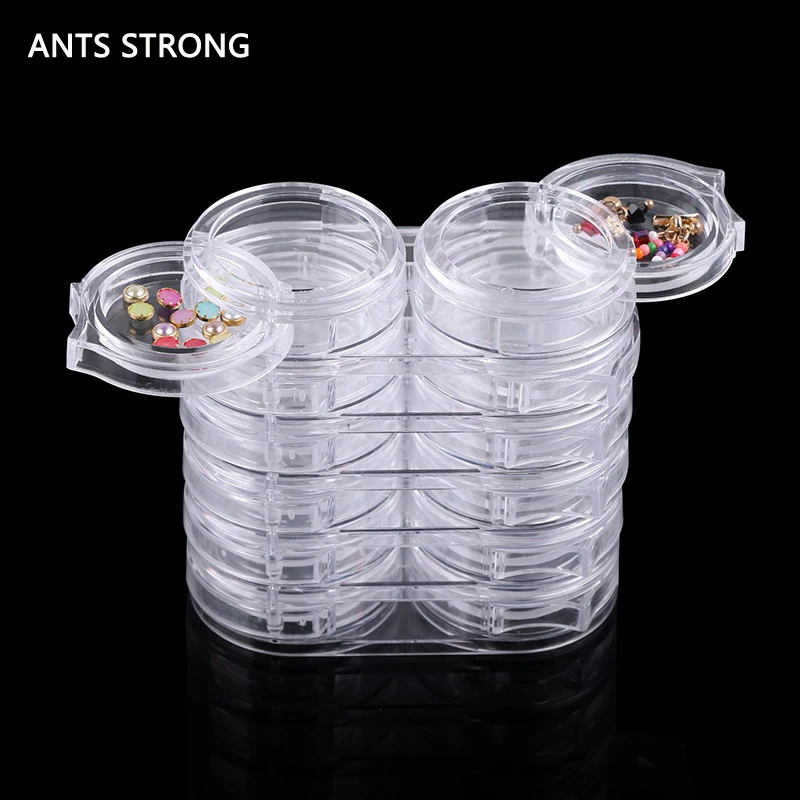 removable acrylic jewelry storage box/Transparent nail accessories