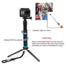 Waterproof Aluminum Alloy Extendable Handheld Selfie Stick Pole Monopod Tripod Selfie Stick Mount For GoPro Hero 4 5 6 SJCAM
