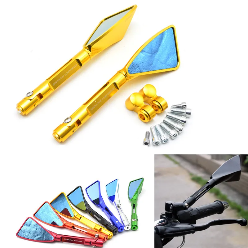 

5 color Universal Aluminum CNC Motorcycle Rearview Side mirror for Yamaha BMW Honda Suzuki Ducati Kawasaki KTM Hyosung
