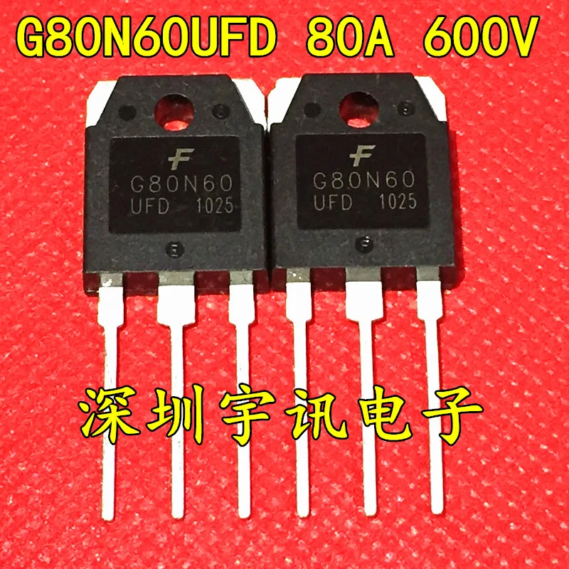imágenes para 20 UNIDS envío libre SGH80N60UFD G80N60 Ultrarápido IGBT 80N60 80A 600 V TO-3P nuevo imágenes para 20 UNIDS envío libre SGH80N60UFD G80N60 Ultrarápido IGBT 80N60 80A 600 V TO-3P nuevo