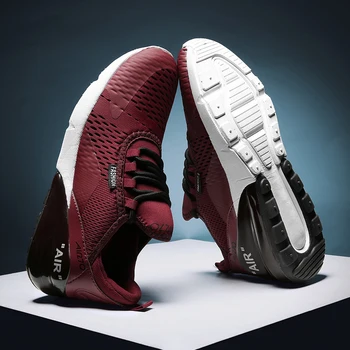 

Newest Men Air Cushion Sneakers Running Sports Shoes for Women Breathable Mesh Jogging Sneakers Lace-up Outdoor Training Shoes