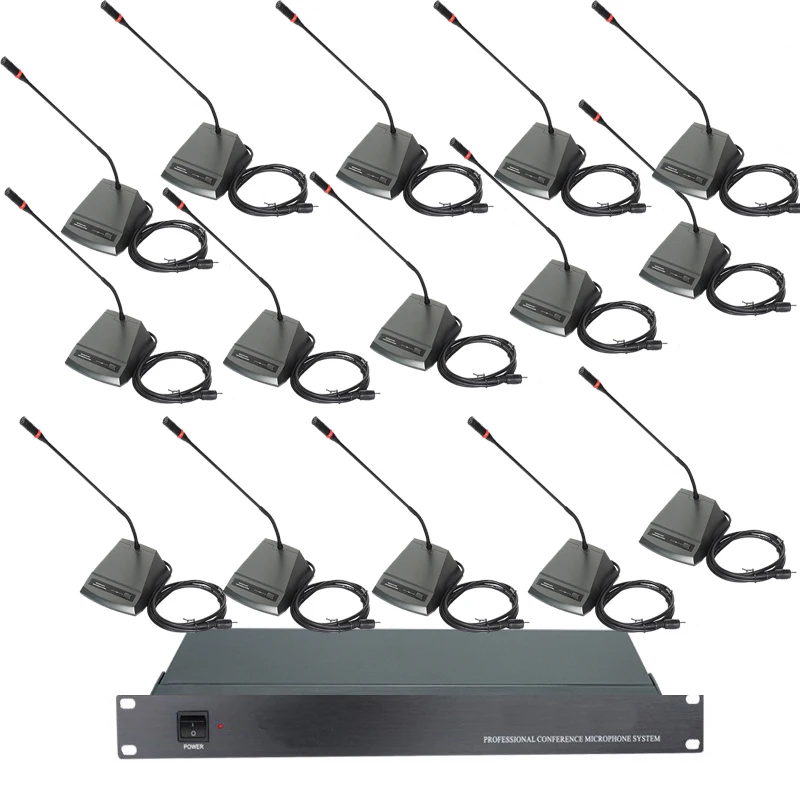 High end Wired Meeting Room Conference Microphone System with 36