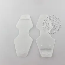 Прозрачная цветная пластиковая 3x12 мм/0,11x0,4" Ювелирная цепочка на шею браслет упаковка для демонстрации карт горячая распродажа