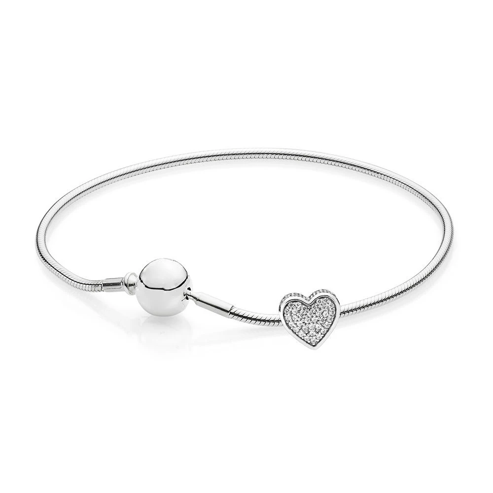 

EDELL 100% 925 Sterling Silver Jewelry New Lovers Jewelry Bracelet Exquisite Romantic Set Elegant Ladies Exclusive