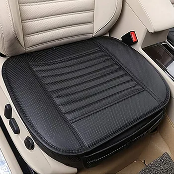 

Universal Leather Bamboo Car Seat Cover Cushion Front Rear Backseat Seat Cover Auto Chair Seat Protector Mat Breathable Pad