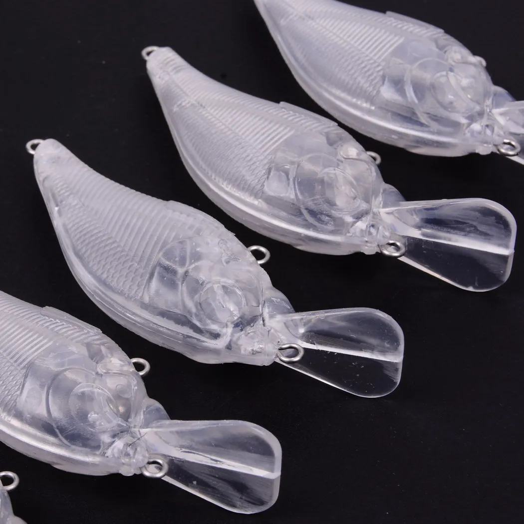 Blank Lure 9g 7.5cm Minnow Fishing Ice Lures Bait Unpainted Winter Hard Goods For Fishing Duck Shrimp Jigs Gear Trout