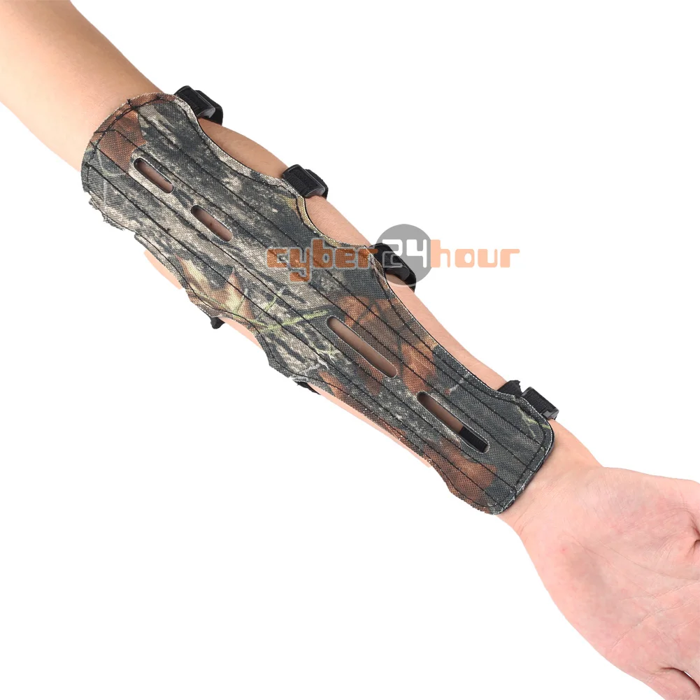 High Quality Leather Shooting Archery Arm Guard Safe 4 Straps