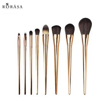 

8PCS Rose Gold Makeup Brushes Set Synthetic Hair Cosmetic Brush Professional Foundation Blush Powder Contour Eyebrow Make Up Kit