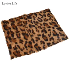 Lychee Life Leopard Immitation мех А4 ткань для сумки украшения ремесло DIY Лоскутная Одежда Швейные аксессуары