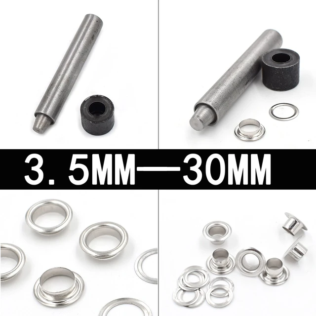 Reafirmar ganancia inquilino Herramientas de instalación de ojales, remaches de Metal, ojales de estoma,  ropa y accesorios, 3,5mm-30mm - AliExpress