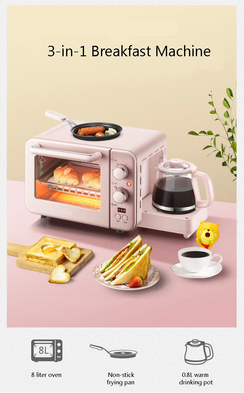 Forno c/ cafeteira e chapa