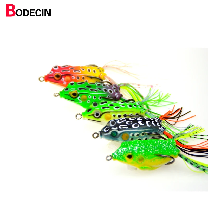  5pcs/Lot China Fishing Lure Soft For Carp Bait Tackle Lures Fish Plastic Silicone China Frog Isca A