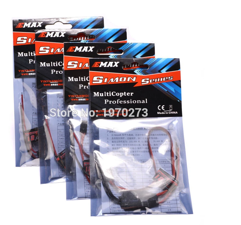 Контроллер скорости 4X 12A ESC с прошивкой SimonK для квадрокоптера FPV QAV250 | Игрушки и