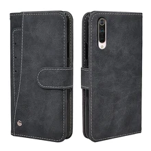 Кожаный чехол-книжка в деловом стиле для Xiaomi Mi CC9 Meitu CC9e cc 9e cc9 A3, винтажный Чехол-кошелек с карманом для карт, Магнитная сумка для телефона