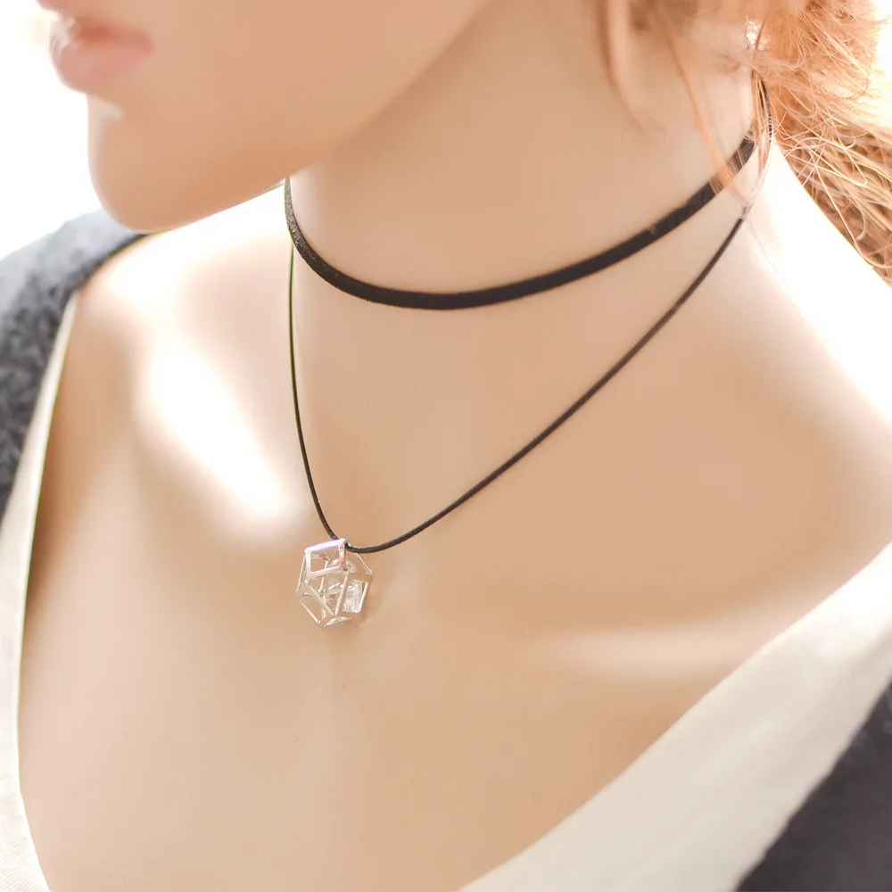 

2017 style double Pendant Necklace Chain Necklace creative clavicle