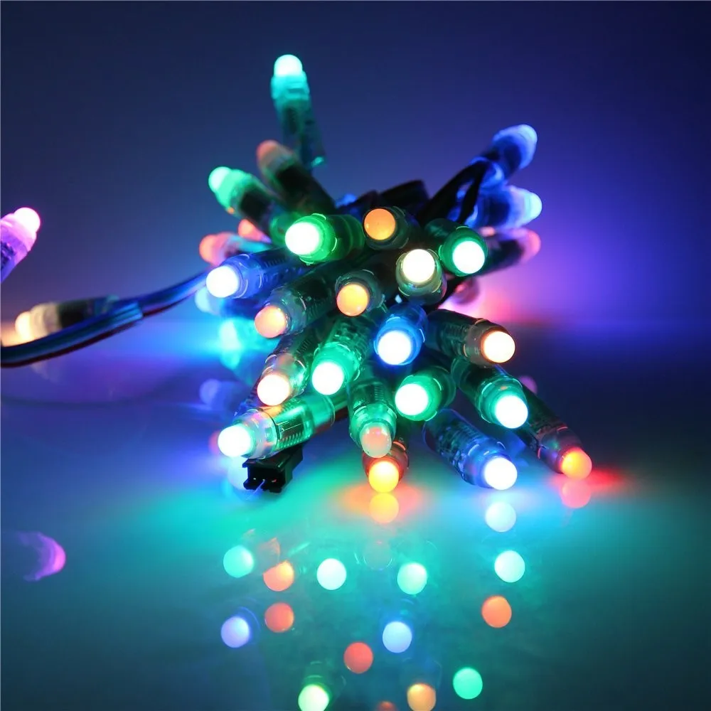 WS2811 2811 IC RGB Full Color 12mm Pixels digital Addressable 5V 12V Dream Color LED Pixels Module IP68 Waterproof Point Light