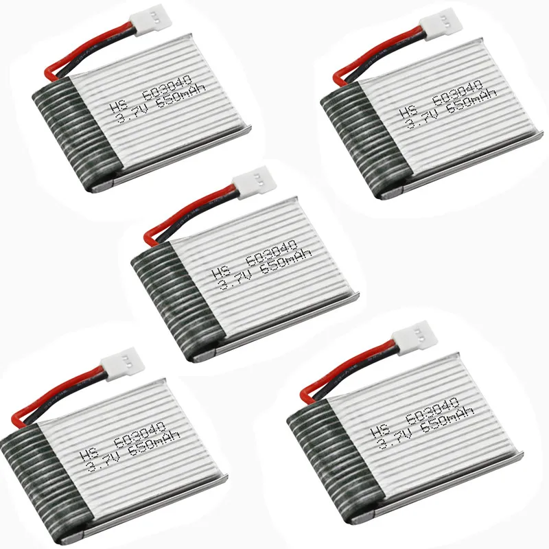 5 шт. 3.7 В 650 мАч 25C lipo Батарея для SYMA X5C X5 вертолет беспилотный самолет автомобилей