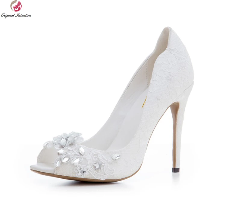 Wedding Shoes Lace Peep Toe Wedding Shoes Lace Peep Toe