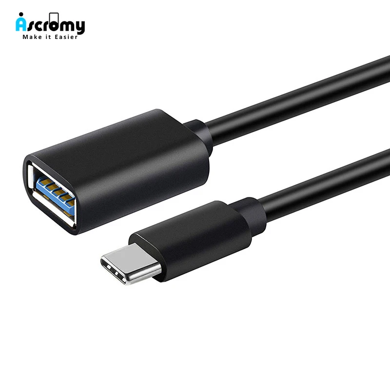 

Ascromy USB Type C OTG Cable Adapter for Xiaomi Pocophone F1 Huawei P20 Pro Lite Samsung Galaxy Note 9 S9 S8 Oneplus 6 6T Type-C