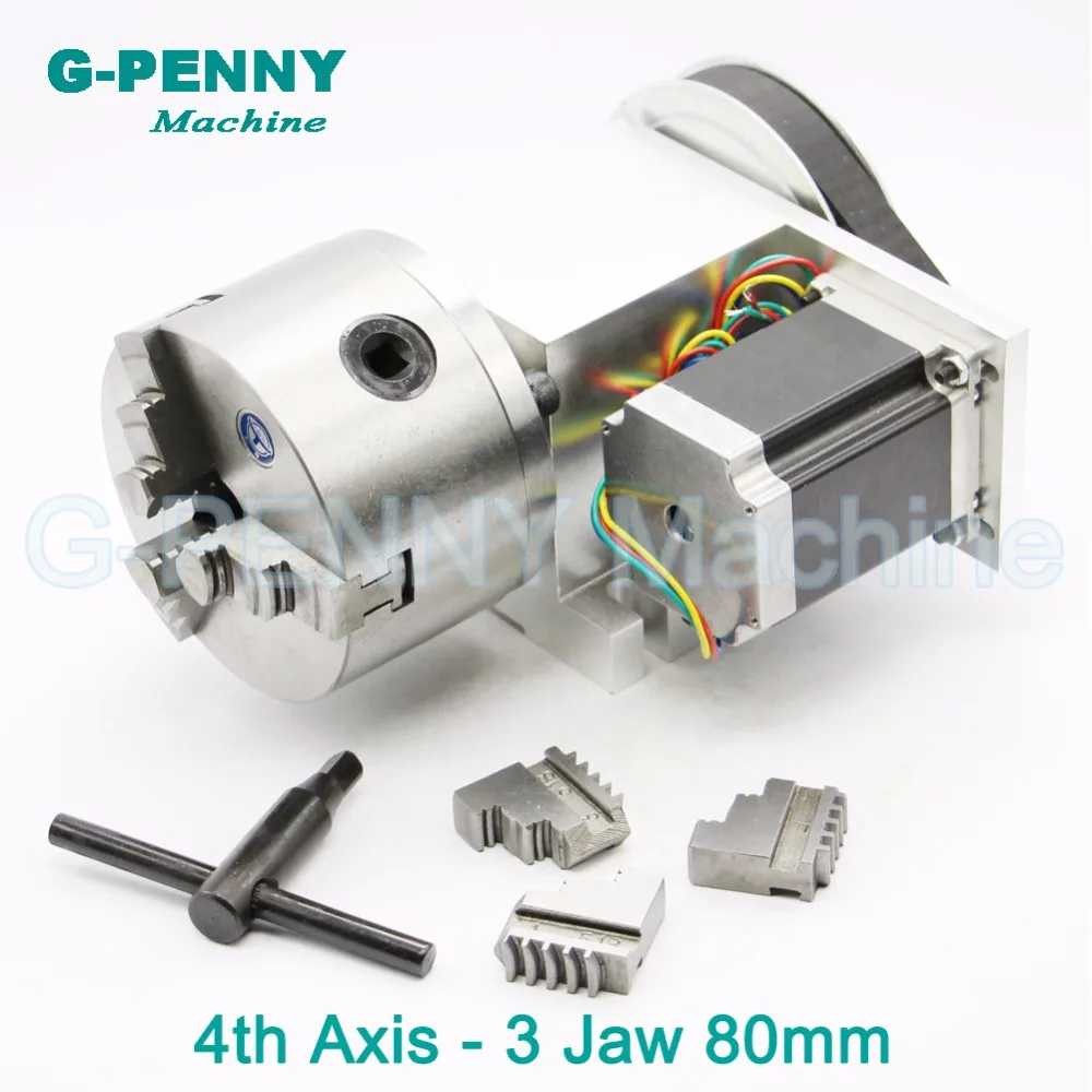3 Jaw 80mm chuck CNC 4th Axis CNC dividing head/Rotation 6:1 A axis for Mini CNC router/engraver woodworking engraving machine 3 Jaw 80mm chuck CNC 4th Axis CNC dividing head/Rotation 6:1 A axis for Mini CNC router/engraver woodworking engraving machine
